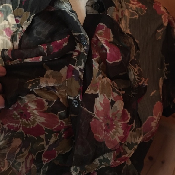 Ralph Lauren Sheer Blouse - Picture 3 of 4